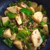1285893の作ってみた!投稿(行列の定食屋さんの🍚筍とピーマンのオイスター肉味噌炒め🤩)