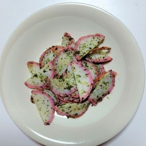 ふうかの作ってみた!投稿(カリカリ♡のり塩かまぼこ【#やみつき #無限 #おつまみ】)