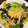 【豚肉とチンゲン菜のあんかけ麺】とろ〜り旨あんが絡む♡