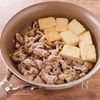 【豚肉と豆腐ときのこの豆乳ごま炒め】ボリューム満点♪の工程2