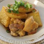 焼肉のたれを使った鶏大根