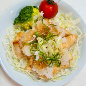 くるみの作ってみた!投稿(ワンパン10分！【鶏むね肉おろしポン酢】さっぱりおいしい♩)