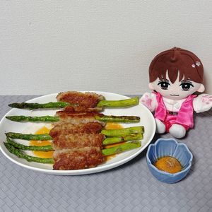 しめかずの作ってみた!投稿(【食べ応え◎アスパラの甘辛豚つくね】ご飯が進む味！)