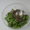 【和えるだけ3分】じゃこ梅がヤバ旨！シャキシャキ水菜サラダの工程2