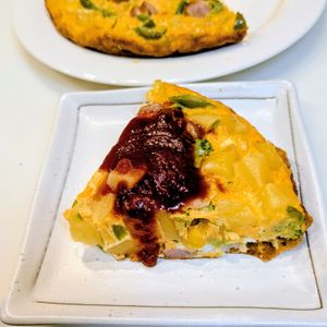るるる♪の作ってみた!投稿(子供もペロリッ‼︎夏野菜の彩りスパニッシュオムレツ♥︎)