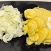 明太ポテトのミルフィーユグラタンの工程1