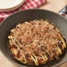 フライパンで簡単！カリッと食感が美味しい米粉たこ焼き♪