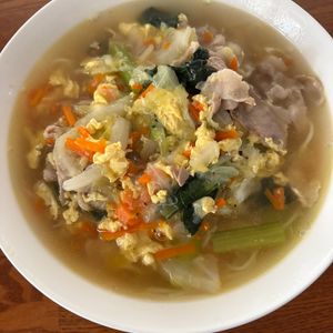 まさの作ってみた!投稿(野菜たっぷり♡うま塩にゅうめん【#別茹で不要 #煮るだけ】)