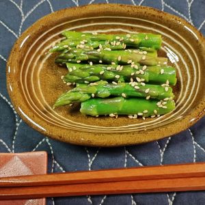 M*Pの作ってみた!投稿(アスパラ白だしわさび漬け『作りやすいのにめちゃ旨♪』)