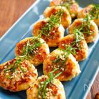【こんがりねぎ味噌チーズ鶏つくね】濃厚味噌チーズ♡ねぎ香る