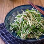 ポリ袋で簡単！＊水菜とツナのごまマヨサラダ＊