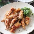 ついつい手が出るおつまみ♡手羽中のレモンおかか醤油マヨソテー