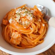 【10分幼児食】レンジで簡単ツナトマトパスタ！