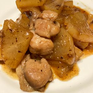 すみれの作ってみた!投稿(味がしみしみ♪『鶏大根の甘辛照り煮』【作り置き＊お弁当】)