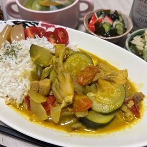 みーこの作ってみた!投稿(鶏肉と夏野菜のココナッツカレー【簡単なのに本格的♪】)