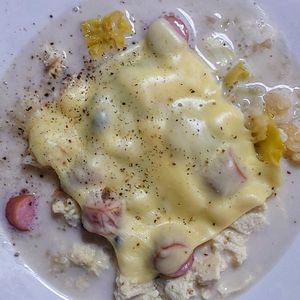オレンジの作ってみた!投稿(身体の芯から温まる豆腐のリゾット)