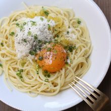 チーズとたまごのパスタ