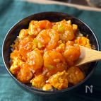 マチ中華の味♪とろふわエビチリ卵丼