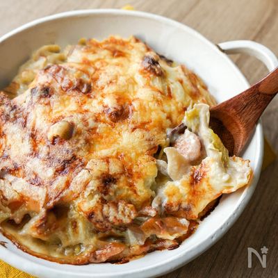 和風白菜グラタン【幼児食・取り分けレシピ】