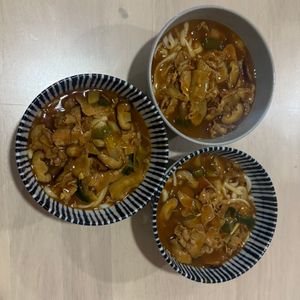 1289486の作ってみた!投稿(ダシが決め手のカレーうどん【簡単なのに大満足】)