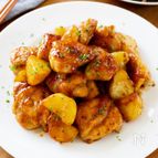 『鶏肉と新じゃがのハニーマスタード炒め』こってり♡ご飯が進む