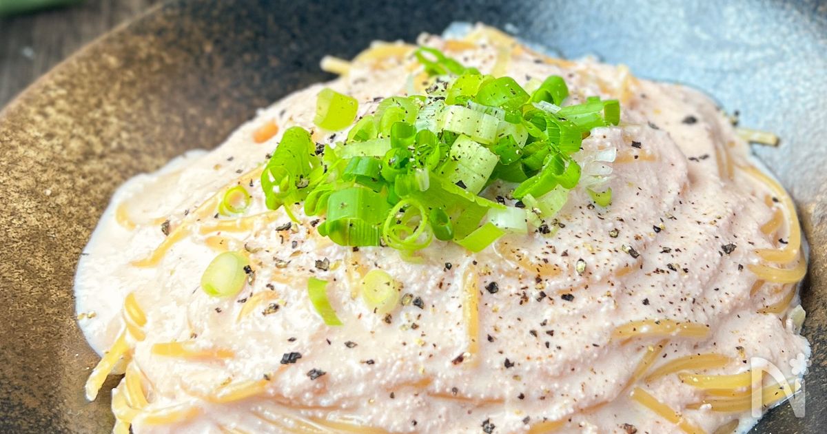 ワンパン！生クリーム不要！明太クリームパスタ