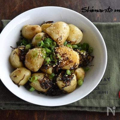 レンチンして和えるだけ！新じゃがの塩コンバター和え
