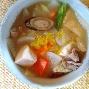 チョロリスの作ってみた!投稿(帰ってからすぐ作れる♪『下味冷凍DE具だくさん豚汁』)