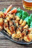 鶏むねでおつまみ【甘辛スティックチキン】