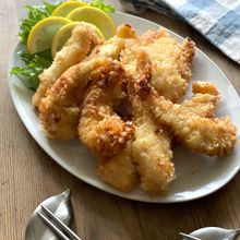 【液体塩こうじとおろし生姜】で鶏ささみのスティックフライ
