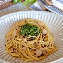 ツナと塩昆布の和風パスタ