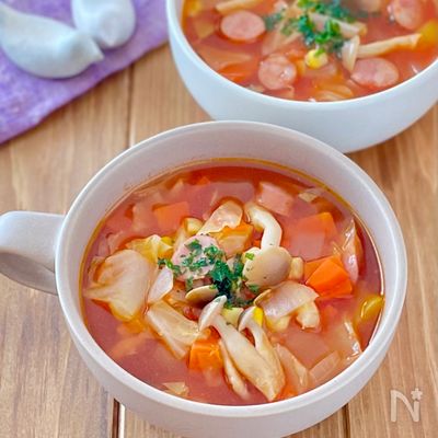 玉ねぎ麹で♩やさしいミネストローネ
