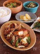 厚揚げでかさ増し♡豚こまとキャベツのオイマヨ炒め♡