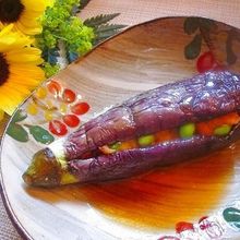 うなぎ入り~!茄子のまるごとはさみ揚げ♪