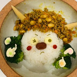 361192の作ってみた!投稿(【ふっくら豆入り節分ドライカレー】)