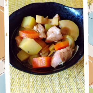 チョロリスの作ってみた!投稿(身近な材料と調味料で簡単和食♪『鶏もも肉で作る☆鶏じゃが』)