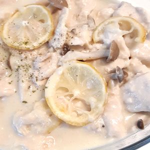 45hihiの作ってみた!投稿(【鶏むね肉のレモンクリーム煮】さっぱり～スープごと美味しい！)