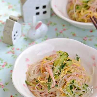 給食風春雨の中華風サラダ【作り置き】