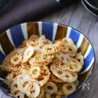 【レンコンとちくわのオイごま甘辛炒め】ちょっぱややみつき副菜