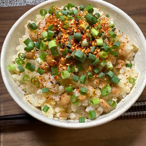 楽ラク手抜キッチン🐶🐾の作ってみた!投稿(やみつき間違いなし！ザーサイ納豆ごはん)