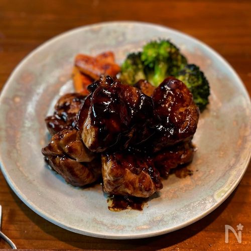飯が一瞬で消える程ほど美味い【鶏モモの味噌照り焼き】