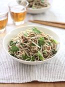 大根と塩昆布の和え蕎麦♪梅しそ風味