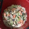 1240942の作ってみた!投稿(白だしで和風に!白菜と鮭のミルク煮)