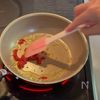 海老とほうれん草のトマトクリームパスタ♪の工程3