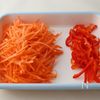 冷凍OK！　お弁当の彩り副菜　にんじんとパプリカのナムルの下準備