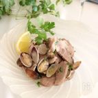 あさりと豚肉の白ワイン蒸し