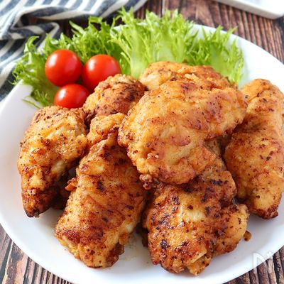 もう買わないで♡X′masにも♪鶏むね肉で本格フライドチキン