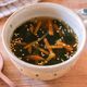 【にんじんとわかめのごま中華スープ】あっさりおいしい♪