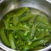 グリンピースご飯の工程1