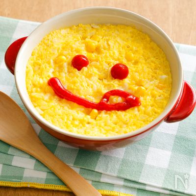 \やる気10%でもできる/レンチン! 食べたらオムライス